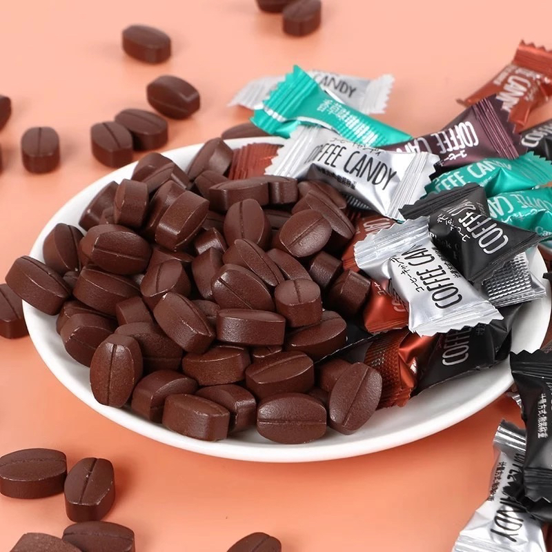 (hàng loại 1) Kẹo Coffee Candy Cafe Đài Loan, Kẹo Cà Phê Mix 8 Vị Không Đường Giảm Cân 1Kg
