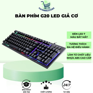 Bàn phím g20 led giả cơ game dụng
