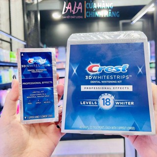 Miếng dán trắng răng Crest 3D White tẩy trắng răng 1 GÓI CHÍNH HÃNG
