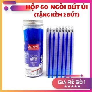 Hộp 60 ruột, ngòi bút bay màu vẽ vải ngòi 0.5mm (Tặng kèm 2 bút) dùng trong ngành may mặc