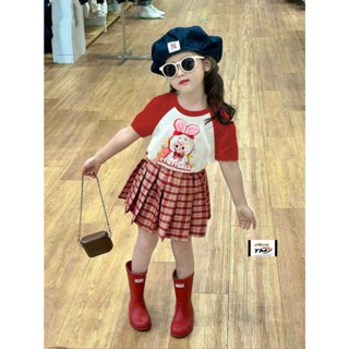  Quần áo cộc tay bé gái Set váy bé gái Baby Three 1 tuổi đến 4 tuổi mặc mùa hè cho bé đi học đi chơi 10 - 30kg Baby Girl 