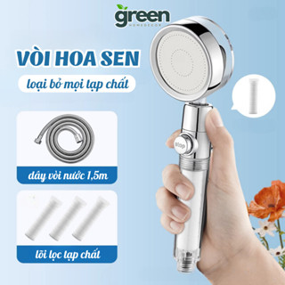 Đầu vòi hoa sen tăng áp thiết kế trong suốt nhựa ABS, Vòi hoa sen cầm tay cho phòng tắm gia đình