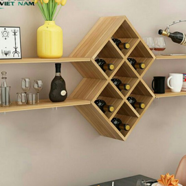 Kệ đựng rựu treo tường