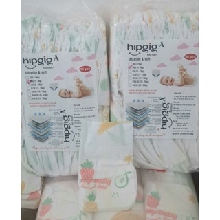 Combo 100m bỉm dán Hipgig A bỉm mềm mại thấm hut dành cho trẻ sơ sinh