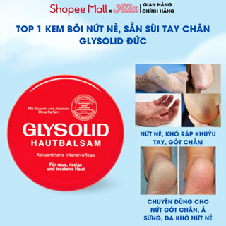  Kem thoa bôi nứt Nẻ Glysolid Hautbalsam Đức 100ml dưỡng ẩm gót chân tay dùng được cho bé người lớn 