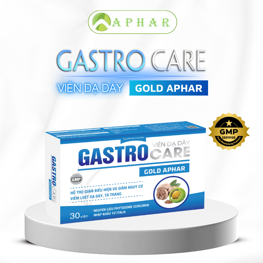 VIÊN DẠ DÀY GASTRO CARE GOLD - AN DƯỢC PHARMA- LỌ 30 VIÊN