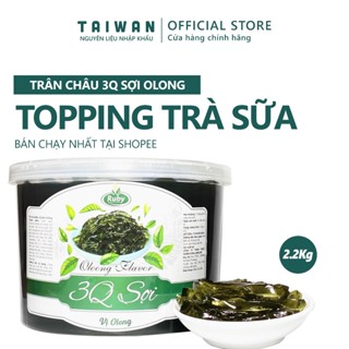 Trân Châu 3Q Sợi Olong 2,2kg - Topping trà sữa tự nhiên, dai giòn, thơm ngon