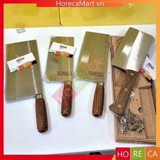  Dao chặt xương gà vịt bằm thái thịt - cán gỗ  cao cấp  cầm chắc tay thép không gỉ - siêu bén lưỡi dao dày 