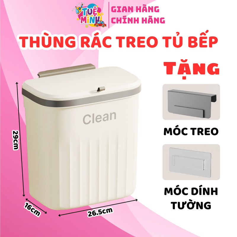 Thùng Rác Treo Tủ Bếp Nắp Lật Thông Minh LOẠI TO 12 Lít