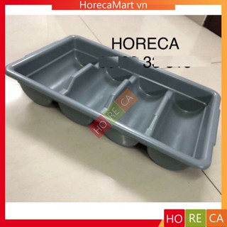 Khay đựng dao muỗng nĩa đũa 4 ngăn [nhựa], rack đựng thìa dĩa