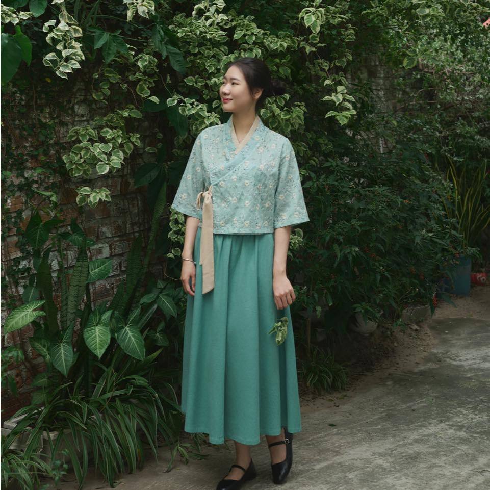 Hanbok Xanh Hồng Trắng Collection