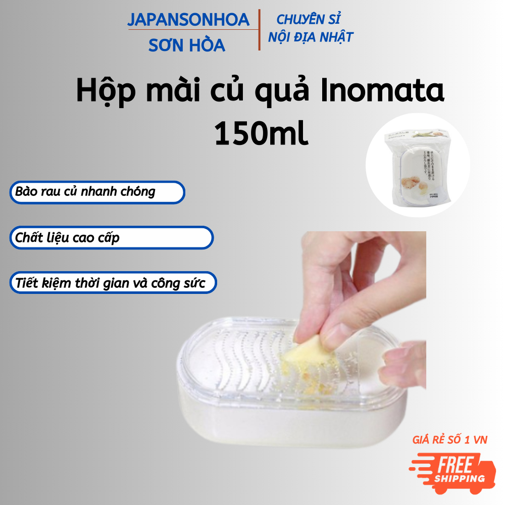 Hộp mài củ quả Inomata 150ml