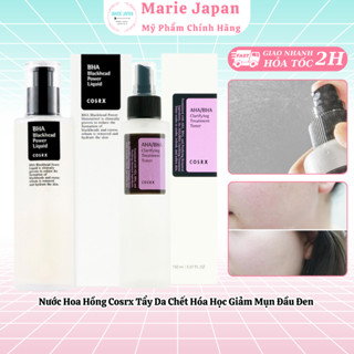 Nước hoa hồng Cosrx tẩy da chết hóa học giảm mụn đầu đen AHA BHA Toner