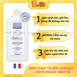 Dung Dịch Vệ Sinh Ngừa Hăm Tã Hữu Cơ Cho Bé Từ Sơ Sinh Eau Thermale Jonzac Liniment 500ml - Kem thay tã Jonzac Bé bé bio