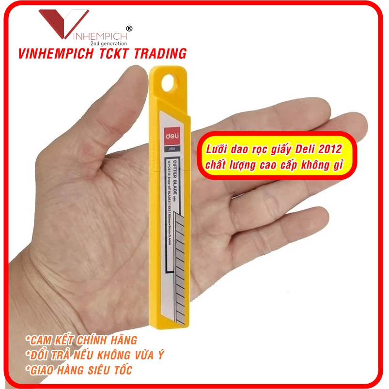 Lưỡi dao rọc giấy deli 2012 9mm