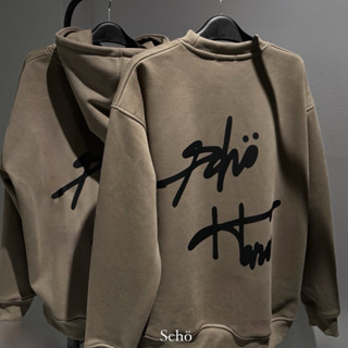 SWEATER nỉ lót lông cáo không xù siêu ấm Scho Signature Sweater
