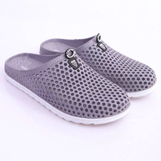 Dép nhựa đi trong nhà, Sục nhựa dẻo lỗ tổ ong đi mưa bít mũi cho Nam và Nữ, Giày lao động S004