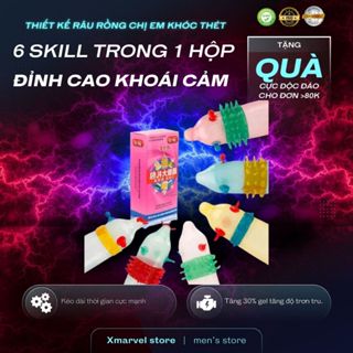 Bao cao su GAI BI Extra Sensitive TĂNG KHOÁI CẢM Siêu mỏng có nhiều Gel bôi trơn Kéo dài quan hệ khi Đôn 6pc