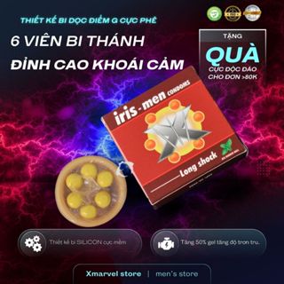 Bao Cao Su Gai 6 Bi Lớn 5 cái STORM Kéo dài thời gian Bcs nhiều gai gân gắn bi siêu mỏng độc đáo 49mm/52mm shop XMARVEL