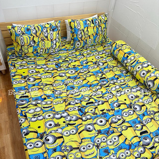 Bộ Ga Gối Thun Hàn Quốc Minions