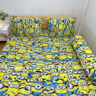 Bộ Ga Gối Thun Hàn Quốc Minions