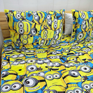Bộ Ga Gối Thun Hàn Quốc Minions