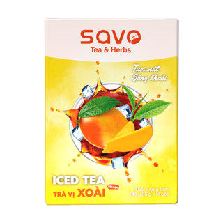 Trà Xoài Hoà Tan SAVO (Hộp 16 gói x 15g)