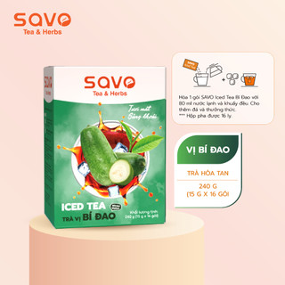 Trà Bí Đao Hoà Tan SAVO (Hộp 16 gói x 15g)
