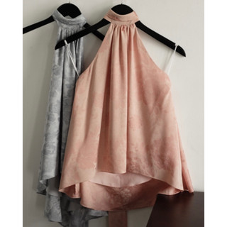 [Gabyli Label] Áo yếm lụa tằm hoa cột dây cổ - YẾM CÁT