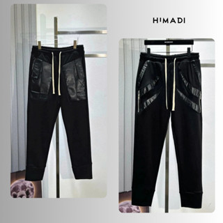 Quần Nam boy phố DSQ Phối Túi Da Siêu Đẹp - Quần Dài Jorgger Nam Dớt Si Que Chất Nỉ Chân Cua Bo Gấu Thời Trang HIMADI