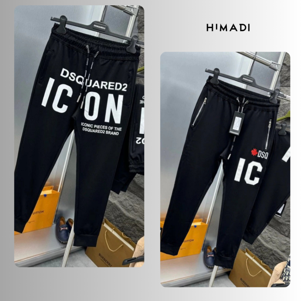  Quần Nam boy phố DSQ In Hình Đủ Mẫu - Quần Dài Jorgger Nam Dớt Si Que Chất Nỉ Chân Cua Bo Gấu Thời Trang Nam HIMADI 