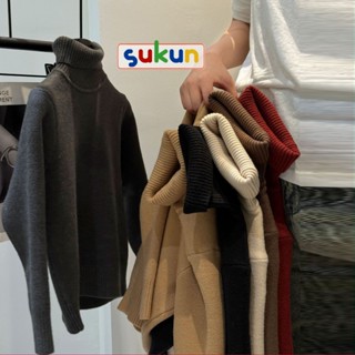   12-42kg  Áo len cổ lọ cho bé trai bé gái FANSHU Quảng Châu sukun Áo len cho bé Kunkid Áo len cổ cao cho bé 