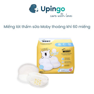 Miếng lót thấm sữa Moby thoáng khí gói 60 miếng chống tràn sữa cho mẹ