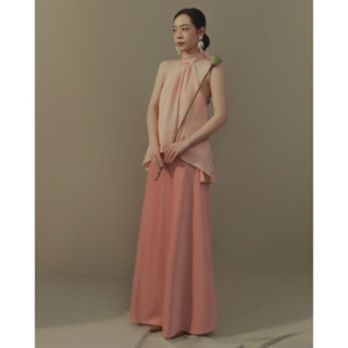 [Gabyli Label] Chân váy lụa dài may xéo vải dáng chữ A - THONG DONG SKIRT