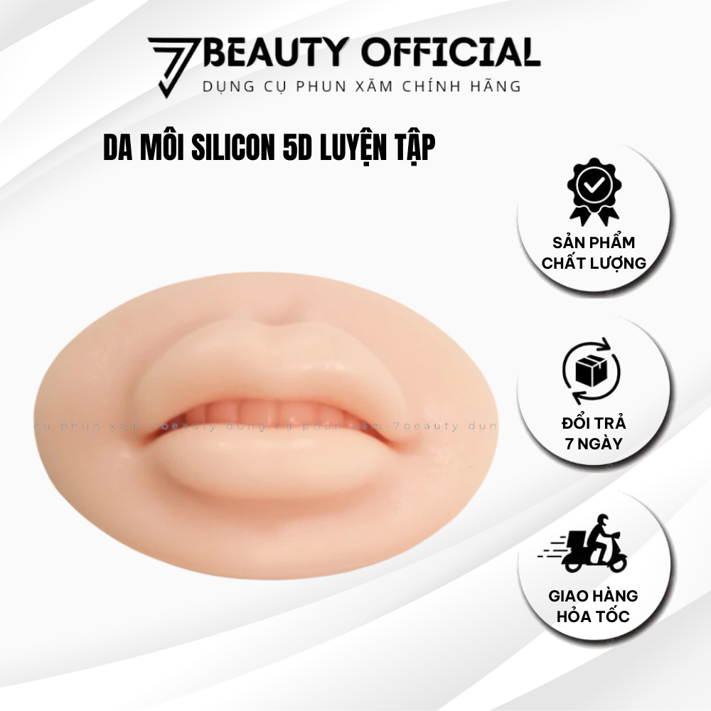 Da Môi silicon 5D luyện tập phun xăm