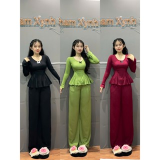 Bộ áo dài quần dài dành cho nữ - Set đồ bộ - Women-R12