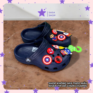  Dép Cross Đế Thấp Sục Classic Trẻ Em Nhiều Màu Siêu Bền Độ Hoàn Thiện Cao Tặng 10 Charm Gắn Dép - SASA SHOP 