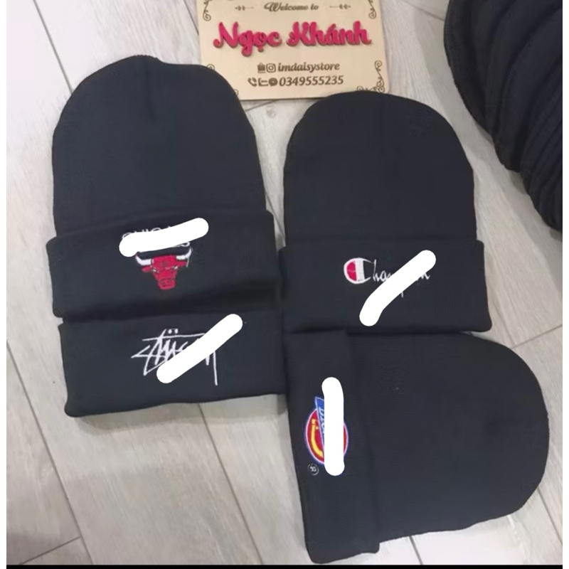 Mũ len thêu stussy. classic 3 màu