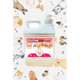 Can 5L Sữa Tắm Pet Chó Mèo mượt lông, sạch thơm, diệt khuẩn (5000ml)