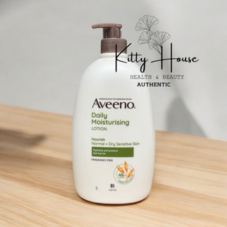 Sữa dưỡng thể không mùi Aveeno Daily Moisturising Fragrance Free Body Lotion chai 532ml và chai 1 lít