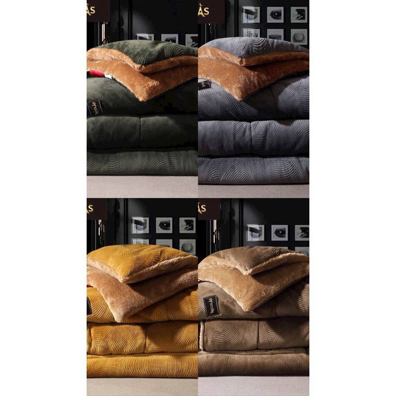 [ HÀNG CAO CẤP ] Chăn Nicolas Luxury Cừu Pháp