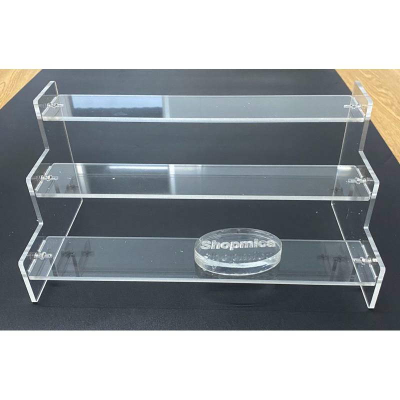 Kệ Mica Bậc Thang Trưng Bày Sản Phẩm Nhiều Tầng Acrylic trong suốt bày lego mô hình