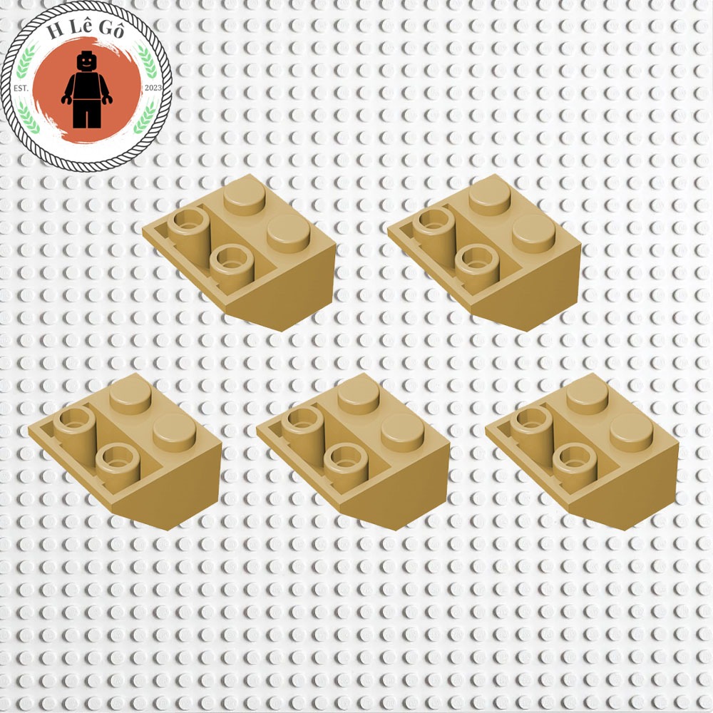 Combo 5 gạch dốc ngược 2x2x1 vàng cát hàng mới