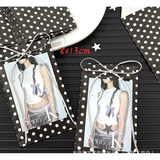 Sét 20 Túi Giấy Chấm Bi Đen Gói Quà Tặng Thẻ Thần Tượng