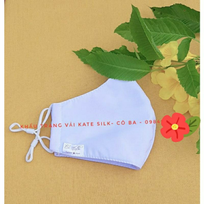 Khẩu trang vải kate silk