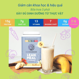 Bữa ăn tinh gọn Sunwarrior Lean Meal Illumin8, 720g - 20 servings