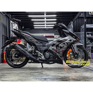 TEM 150 DÁN XE WINNER X V3 MÀU BẠC XANH ĐEN 2024