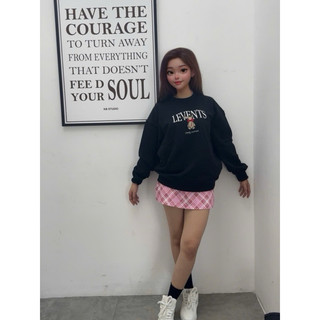 Áo Sweater Le Ven Ribbon Rabit Đen chất vải lót nỉ chân cua unisex oversize full tag (kèm quà)