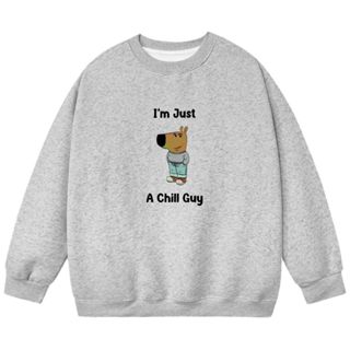  Áo Sweater Chill Guy - Chàng Trai Thư Giãn - Áo Sweater Nỉ Chân Cua 350 gms Natee 