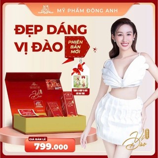  TRÀ ĐÀO GỈAM CÂN VỊ ĐÀO ĐÔNG ANH X3 HỘP 20 GÓI TẶNG KÈM  TRÀ CÔ BA 5 GÓI 